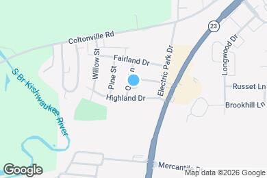 Map image of the property - 1620 Oak Ln