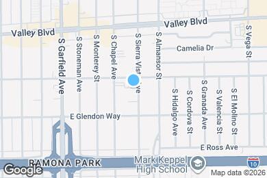 Map image of the property - 1615 S Sierra Vista Ave