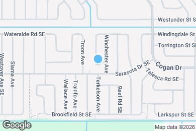Map image of the property - 3009 Tropical Cir SE