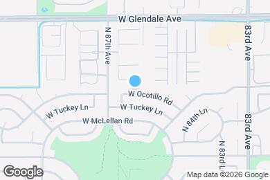 Map image of the property - 8556 W Ocotillo Rd
