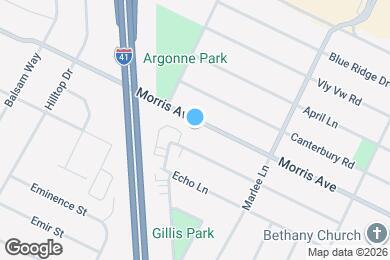 Map image of the property - 1303 Morris Ave