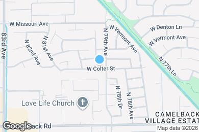 Map image of the property - 7912 W Colter St