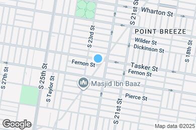 Map image of the property - 1622 Point Breeze Ave