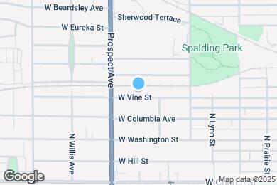 Map image of the property - 814 W Vine St