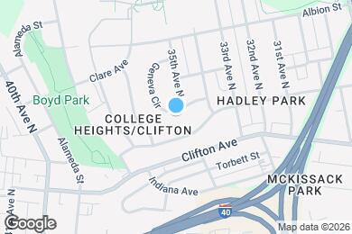 Map image of the property - 3503 Geneva Cir