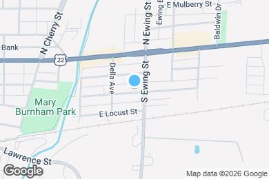 Map image of the property - 1239 E Walnut St