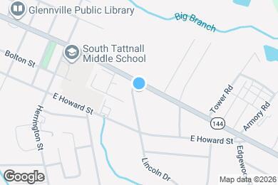 Map image of the property - 801 E Barnard St