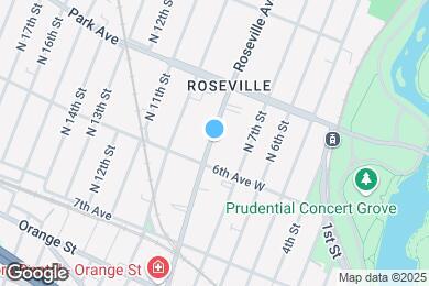 Map image of the property - 215 Roseville Ave