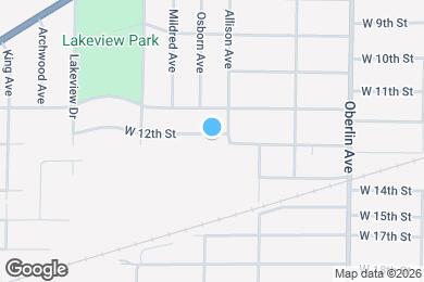 Map image of the property - 1413 W 12th St
