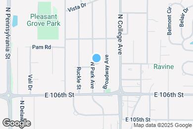 Map image of the property - 10719 N Park Ave