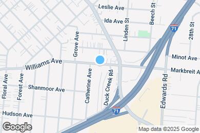 Map image of the property - 2541 Williams Ave