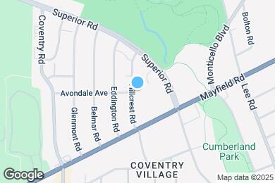 Map image of the property - 1623 Hillcrest Rd