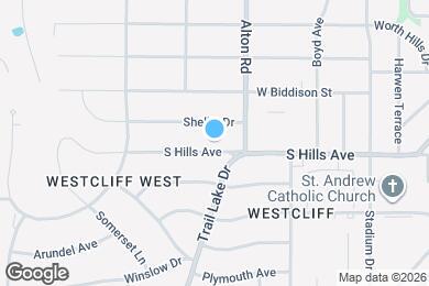 Map image of the property - 3624 South Hills Ave