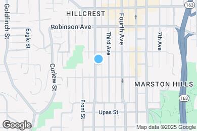 Map image of the property - 3639 1st Ave