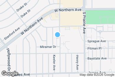 Map image of the property - 1643 Moore Ave