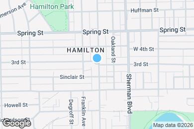 Map image of the property - 1327 Saint Marys Ave