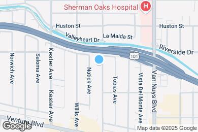 Map image of the property - 4717 Cedros Ave