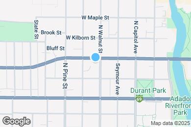 Map image of the property - 829 N Walnut St