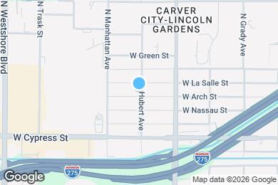 Map image of the property - 4301 W Arch St