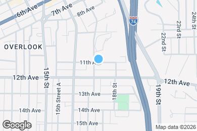 Map image of the property - 1708 11th Ave