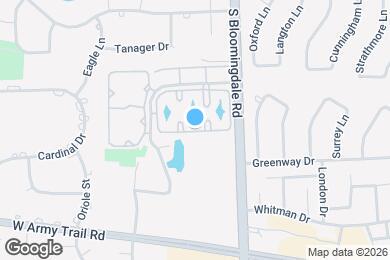 Map image of the property - 180 S Waters Edge Dr