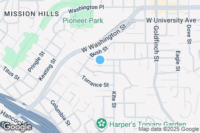 Map image of the property - 1406 W Pennsylvania Ave