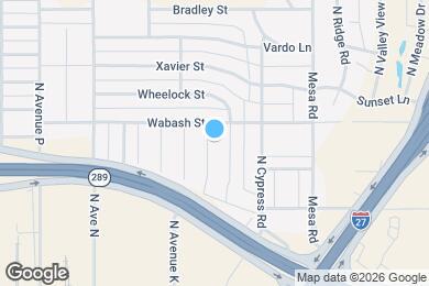 Map image of the property - 2120 N Avenue J