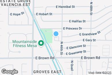 Map image of the property - 4539 E Grandview St