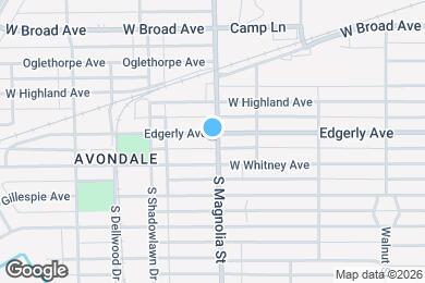 Map image of the property - 1700 Edgerly Ave