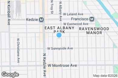 Map image of the property - 4532 N Albany Ave