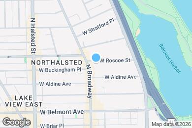 Map image of the property - 551 W Roscoe St