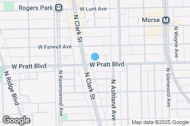 Map image of the property - 1660 W Pratt Blvd