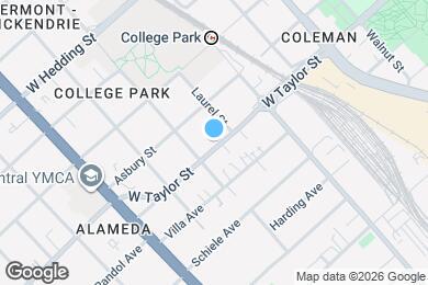 Map image of the property - 857 W Taylor St