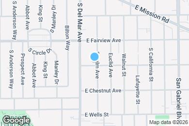Map image of the property - 1045 Palm Ave