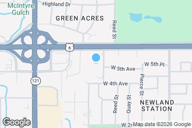 Map image of the property - 555 Saulsbury St