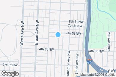 Map image of the property - 521 Columbus Ave NW