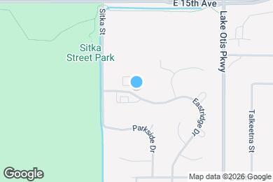 Map image of the property - 1631 Eastridge Dr