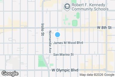 Map image of the property - 846 S Mariposa Ave