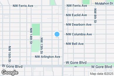 Map image of the property - 1107 NW Bell Ave