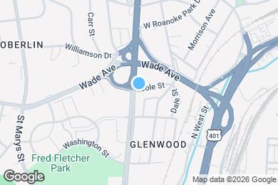 Map image of the property - 1316 Glenwood Ave