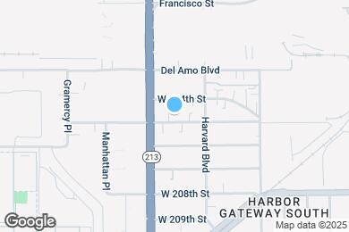 Map image of the property - 1639 W 205th St