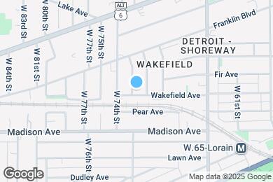 Map image of the property - 7114 Wakefield Ave
