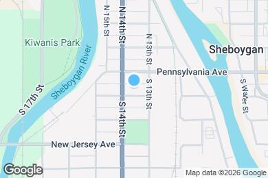 Map image of the property - 1322 Jefferson Ave