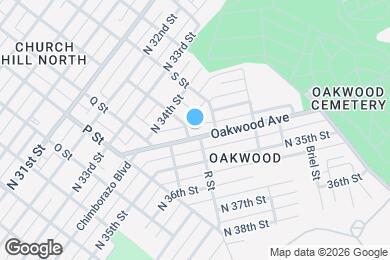Map image of the property - 1304 Oakwood Ave