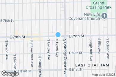 Map image of the property - 7903 S Evans Ave