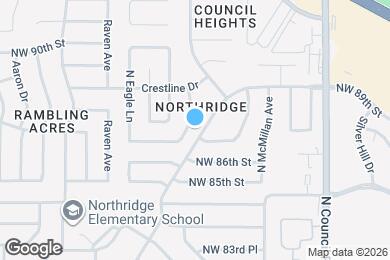 Map image of the property - 8912 N Markwell Ave
