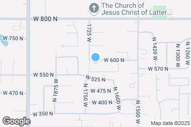 Map image of the property - 1697 W 600 N