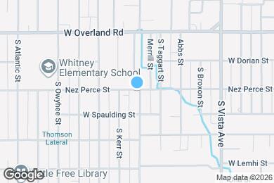 Map image of the property - 2933 Nez Perce St