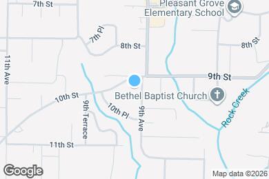 Map image of the property - 908 9th Ave
