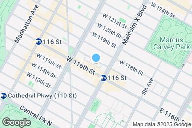 Map image of the property - 124 W 117th St